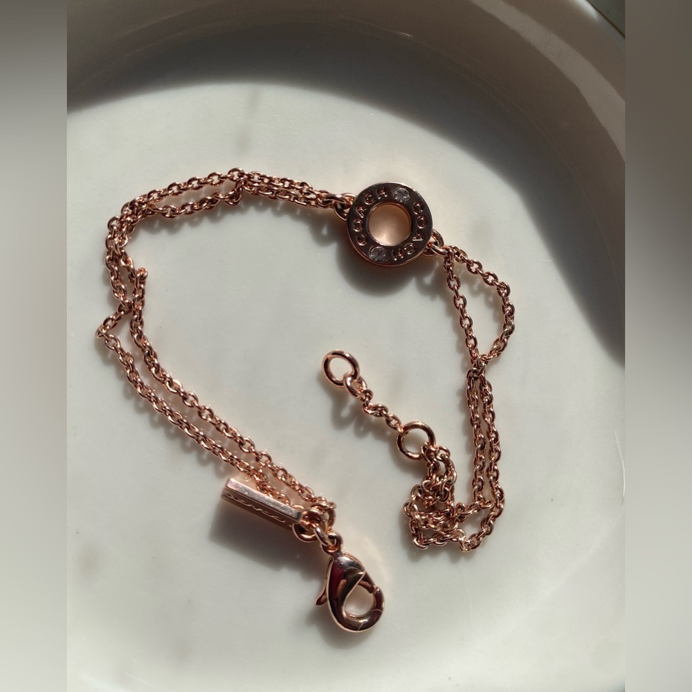 COACH rose gold bracelet
